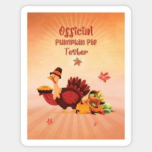 Official Pumpkin Pie Tester Sticker